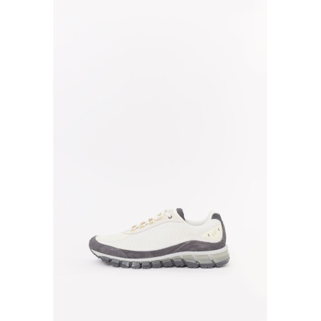 ASICS CREAM OBSIDIAN GREY GEL QUANTUM 360 I AMP SNEAKERS